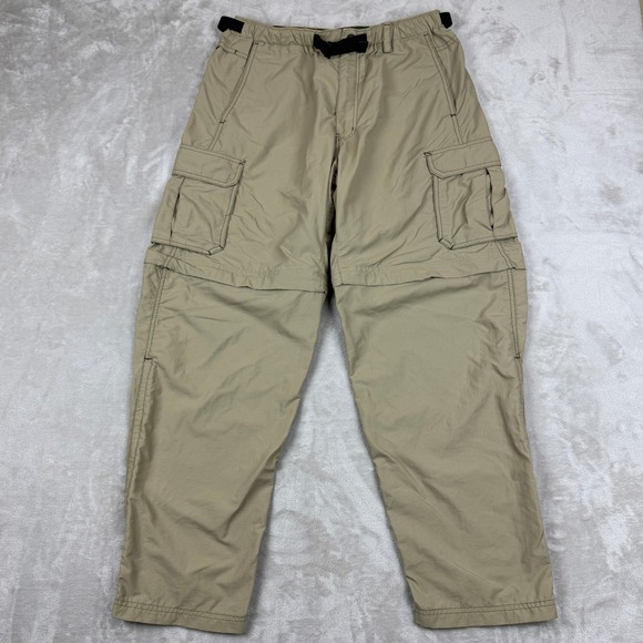 REI Cargo Pants Mens Large-30 Beige Sahara Convertible Zip Off Hiking Outdoor - Picture 1 of 10